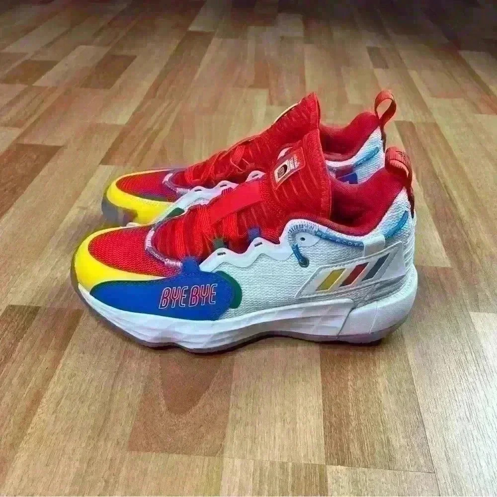 💰HUGE CLEARANCE SALE 💰 Adidas Dame 7  EXTPLY J LEGO Unisex Kids Basketball - Picture 10 of 13